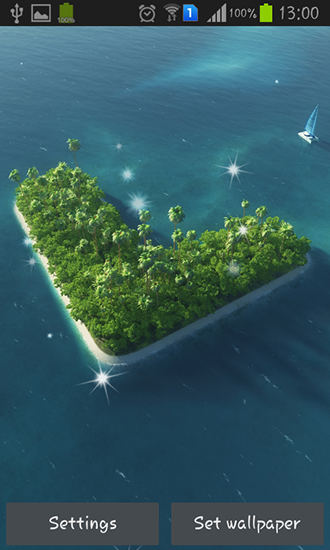 Scaricare Paradise island — sfondi animati gratuiti per l'Android su un Desktop. 