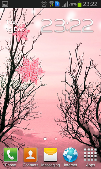 Scaricare Pink winter — sfondi animati gratuiti per l'Android su un Desktop. 