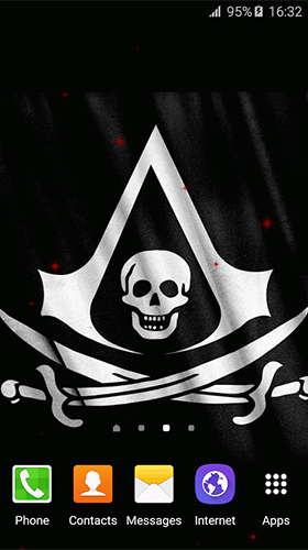 Screenshot dello Schermo Pirate flag sul cellulare e tablet.