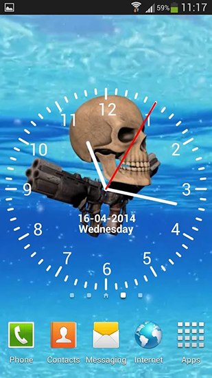 Scaricare Pirate skull — sfondi animati gratuiti per l'Android su un Desktop. 