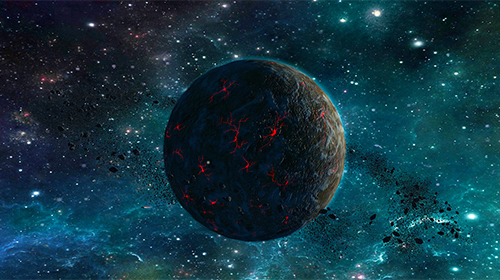Screenshot dello Schermo Planet 3D sul cellulare e tablet.
