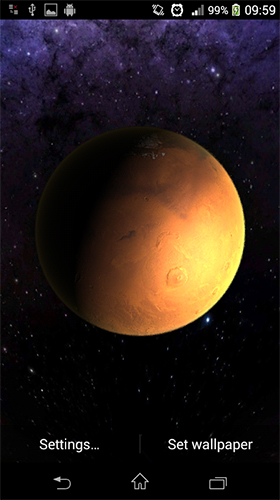 Screenshot dello Schermo Planets by H21 lab sul cellulare e tablet.