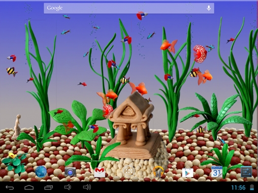 Scaricare Plasticine aquarium — sfondi animati gratuiti per l'Android su un Desktop. 