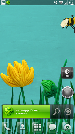 Scaricare Plasticine flowers — sfondi animati gratuiti per l'Android su un Desktop. 