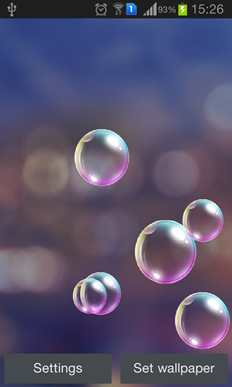Scaricare Popping bubbles — sfondi animati gratuiti per l'Android su un Desktop. 