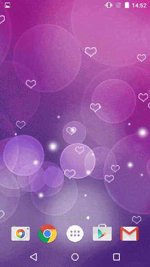 Scaricare Purple hearts — sfondi animati gratuiti per l'Android su un Desktop. 