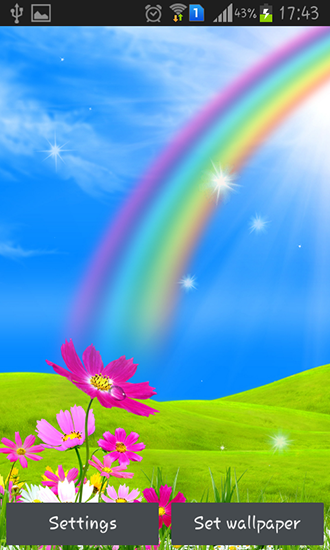 Scaricare Rainbow — sfondi animati gratuiti per l'Android su un Desktop. 