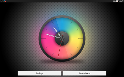 Scaricare Rainbow clock — sfondi animati gratuiti per l'Android su un Desktop. 