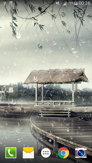 Scaricare Raindrop — sfondi animati gratuiti per l'Android su un Desktop. 