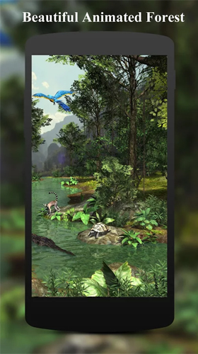 Screenshot dello Schermo Rainforest 3D sul cellulare e tablet.