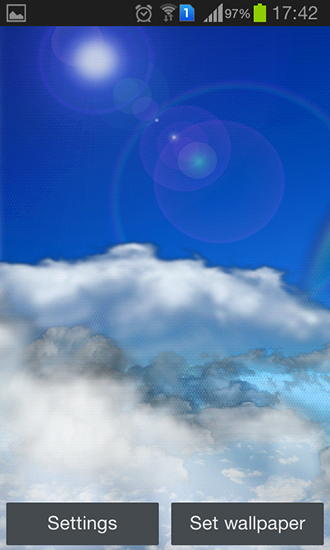 Scaricare Rolling clouds — sfondi animati gratuiti per l'Android su un Desktop. 