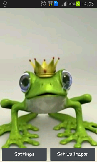 Scaricare Royal frog — sfondi animati gratuiti per l'Android su un Desktop. 