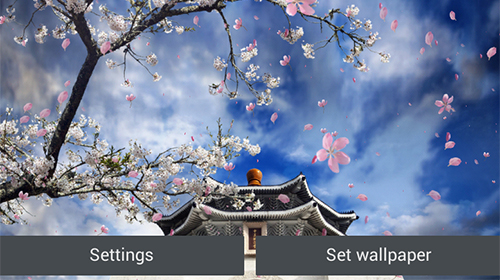 Screenshot dello Schermo Sakura garden sul cellulare e tablet.