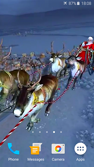 Scaricare Santa Claus 3D — sfondi animati gratuiti per l'Android su un Desktop. 