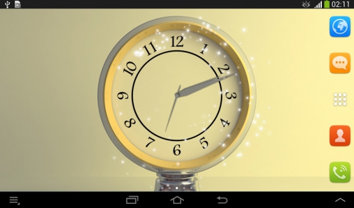 Scaricare Silver clock — sfondi animati gratuiti per l'Android su un Desktop. 