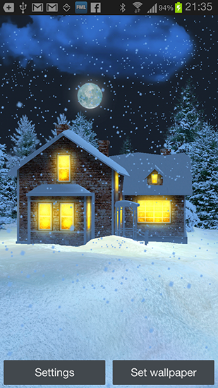 Scaricare Snow HD — sfondi animati gratuiti per l'Android su un Desktop. 