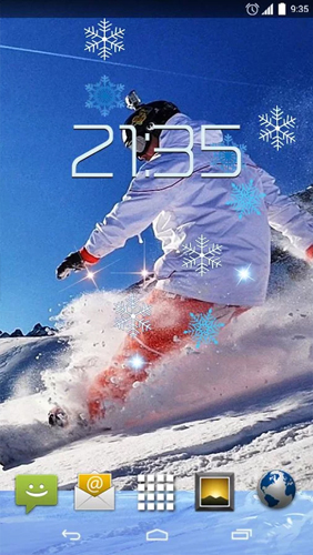 Screenshot dello Schermo Snowboarding sul cellulare e tablet.