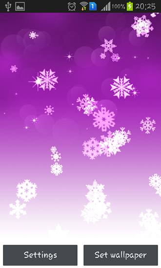 Scaricare Snowflake — sfondi animati gratuiti per l'Android su un Desktop. 