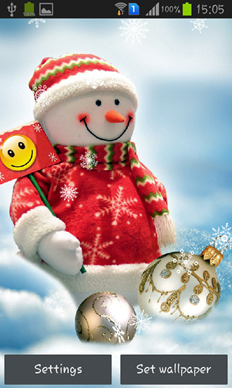 Scaricare Snowman — sfondi animati gratuiti per l'Android su un Desktop. 