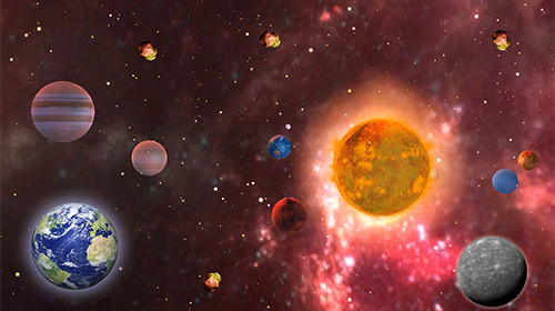 Screenshot dello Schermo Solar system 3D by EziSol - Free Android Apps sul cellulare e tablet.