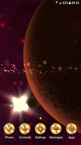 Screenshot dello Schermo Solar system sul cellulare e tablet.