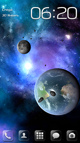 Scaricare Solar system HD deluxe edition — sfondi animati gratuiti per l'Android su un Desktop. 