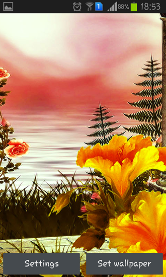 Scaricare Spring flowers: Magic — sfondi animati gratuiti per l'Android su un Desktop. 