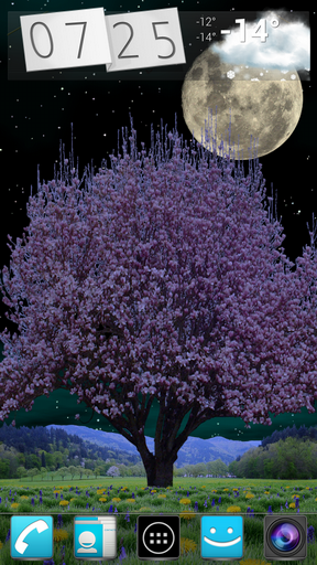 Scaricare Spring trees — sfondi animati gratuiti per l'Android su un Desktop. 