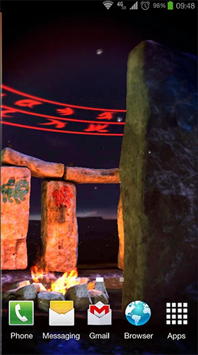 Screenshot dello Schermo Stonehenge 3D sul cellulare e tablet.