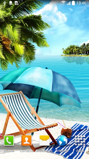 Scaricare Summer beach — sfondi animati gratuiti per l'Android su un Desktop. 