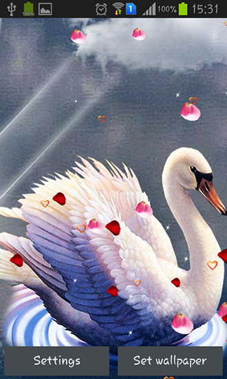 Scaricare Swans: Love — sfondi animati gratuiti per l'Android su un Desktop. 