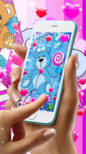 Screenshot dello Schermo Teddy bear by High quality live wallpapers sul cellulare e tablet.