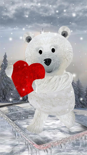 Screenshot dello Schermo Teddy bear: Love 3D sul cellulare e tablet.