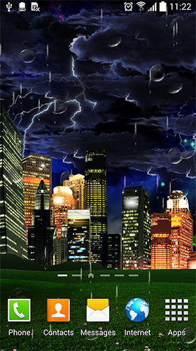 Screenshot dello Schermo Thunderstorm by BlackBird Wallpapers sul cellulare e tablet.