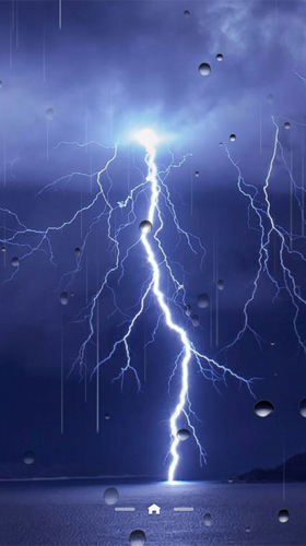 Screenshot dello Schermo Thunderstorm by Ultimate Live Wallpapers PRO sul cellulare e tablet.