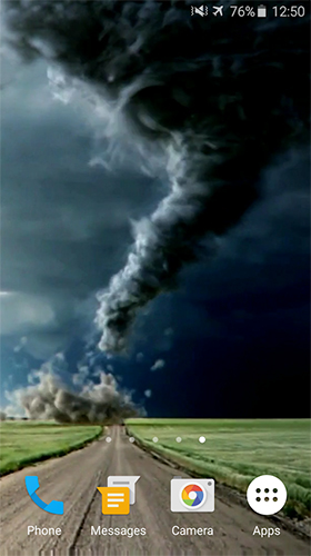 Screenshot dello Schermo Tornado by Video Themes Pro sul cellulare e tablet.