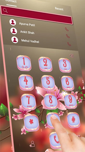Screenshot dello Schermo Transparent sakura sul cellulare e tablet.
