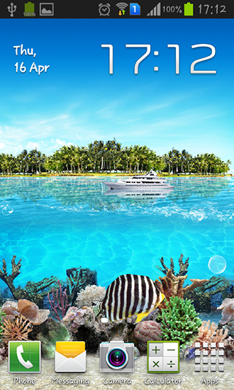 Scaricare Tropical ocean — sfondi animati gratuiti per l'Android su un Desktop. 