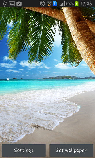 Scaricare Tropical beach — sfondi animati gratuiti per l'Android su un Desktop. 