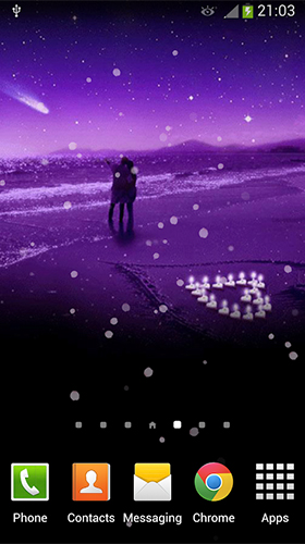Screenshot dello Schermo Valentines Day by orchid sul cellulare e tablet.
