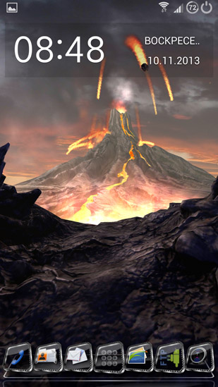 Scaricare Volcano 3D — sfondi animati gratuiti per l'Android su un Desktop. 