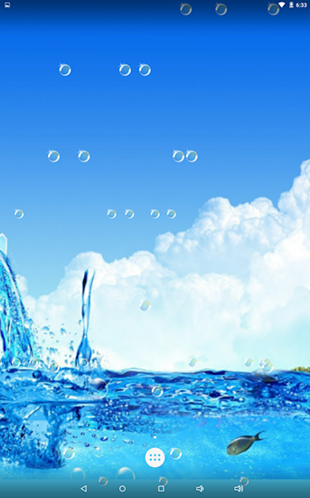 Scaricare Water bubble — sfondi animati gratuiti per l'Android su un Desktop. 