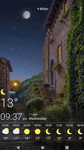 Screenshot dello Schermo Weather by SkySky sul cellulare e tablet.