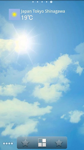 Screenshot dello Schermo Weather sky sul cellulare e tablet.