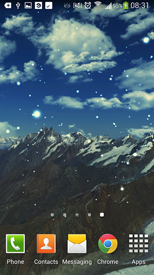Scaricare Winter mountain — sfondi animati gratuiti per l'Android su un Desktop. 