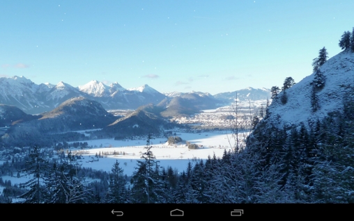 Scaricare Winter mountains — sfondi animati gratuiti per l'Android su un Desktop. 