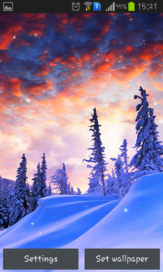 Scaricare Winter nature — sfondi animati gratuiti per l'Android su un Desktop. 