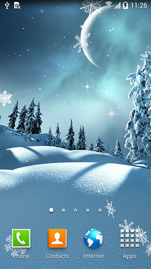 Scaricare Winter night by Blackbird wallpapers — sfondi animati gratuiti per l'Android su un Desktop. 