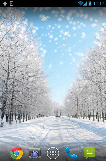 Scaricare Winter: Snow by Orchid — sfondi animati gratuiti per l'Android su un Desktop. 