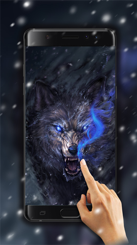 Screenshot dello Schermo Wolf spirit sul cellulare e tablet.